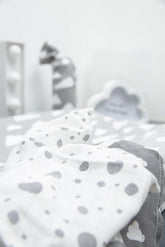 Meyco - Meyco Muslin Swaddle 3-pack Organic Cotton - Grey - 120x120cm - Mari Kali Stores Cyprus